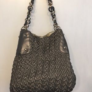 Soft leather unstructured bag